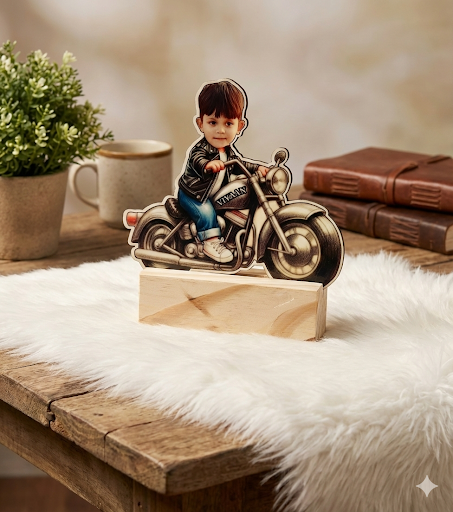 Cool Bike Personalized Caricature