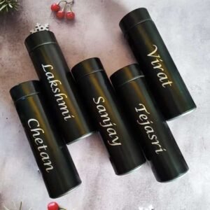 Black Customized Sipper Water Bottle