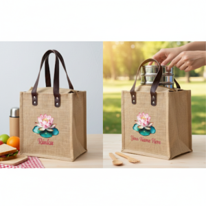Customize Jute Tiffin Bag
