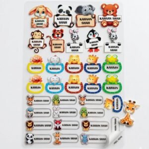 Personalized Animal Peppy UV Stickers